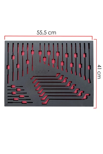 dorf Takım Arabası Içi Düzenleyici Boş Eva Organizer Anahtarlar Için 32 Adet Bölmeli 55,5cm x 41 cm ürün görseli 1