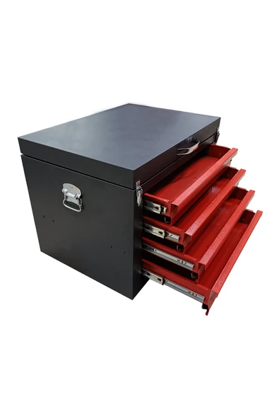 dorf 4 Çekmeceli Araç İçi Takım Çantası Alet Takım Sandığı - Resim 3