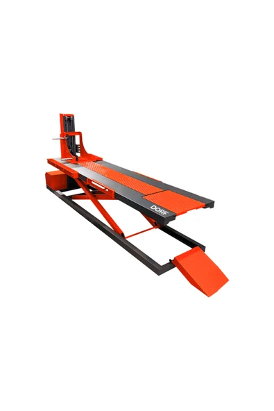 dorf 500Kg Elektrikli Otomatik Kilitli Motosiklet Lifti Kırmızı ürün görseli