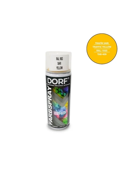 dorf Sarı Sprey Boya Taksi Sarısı Akrilik Boya Ral1003 400ml ürün görseli