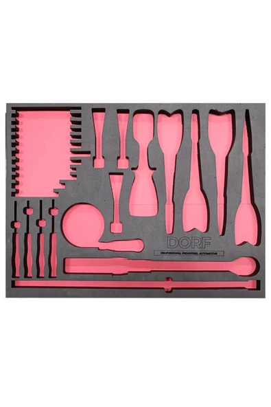 dorf Takım Arabası Içi Düzenleyici Boş Eva Seti Organizer 6'lı Set Sünger 55,5cm x 41 cm Malzemesiz - Resim 6