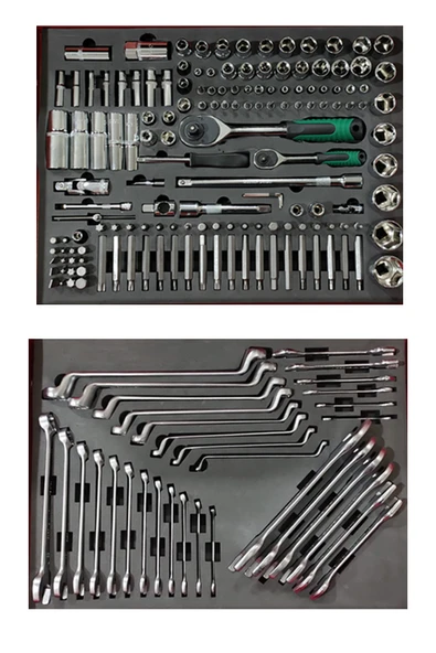 dorf 220 Parça Dolu Takım Arabası Alet Setleri 5 Çekmece - Resim 2
