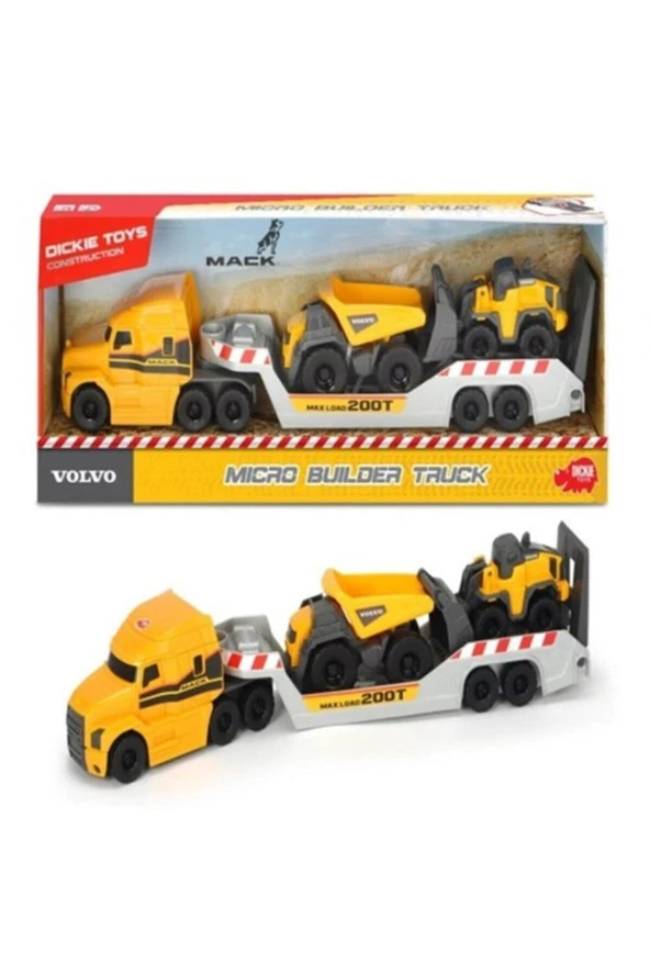 Dickie Toys Mack Volvo Micro Builder Truck İnşaat Kamyonu