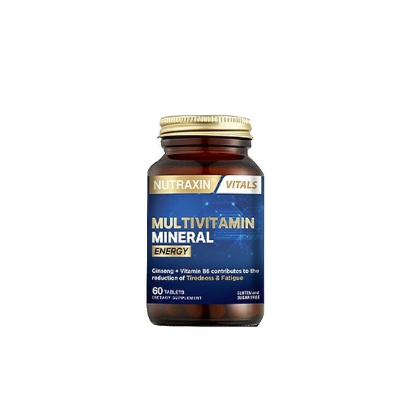 Nutraxin Multivitamin Mineral Energy 60 Tablet Takviye Edici Gıda ürün görseli