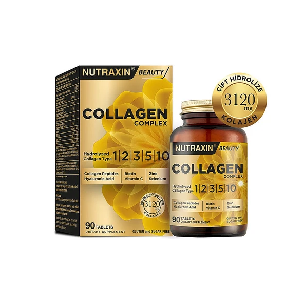 Nutraxin Collagen Complex 3120mg 90 Tablet Takviye Edici Gıda ürün görseli