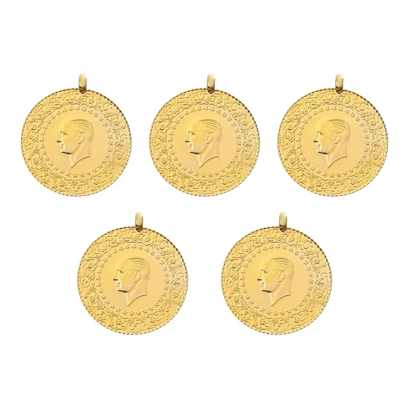 Gekas Kuyumculuk Yeni Kulplu Ziynet Tam Altın 5 Adet