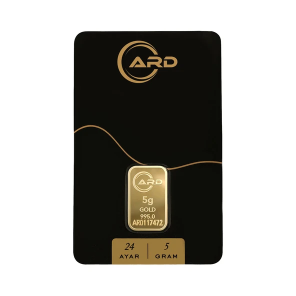 Gekas Kuyumculuk ARD 5 gr 995 24 Ayar Külçe Altın