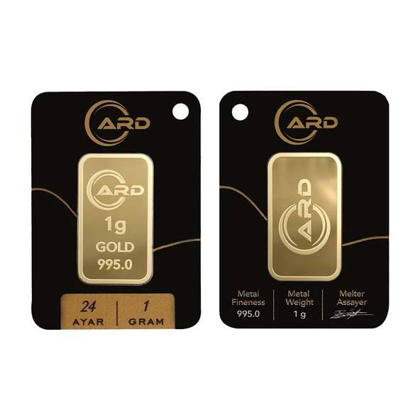 Gekas Kuyumculuk ARD 1 gram Altın 24 Ayar Külçe Altın - Resim 3