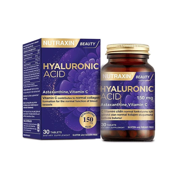 Nutraxin Hyaluronic Acid 150mg 30 Tablet Takviye Edici Gıda ürün görseli