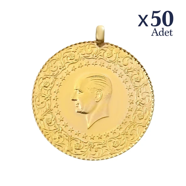 Gekas Kuyumculuk Yeni Kulplu Ziynet Yarım Altın 50 Adet