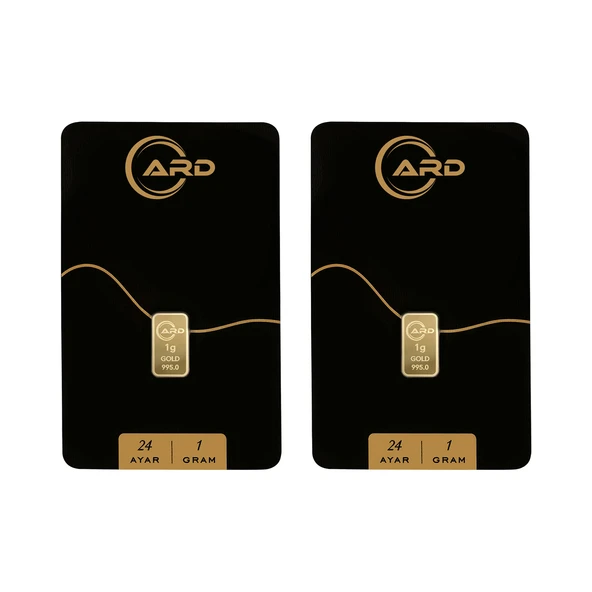 Gekas Kuyumculuk ARD 1 gr 24 Ayar Külçe Altın 2 Adet ürün görseli