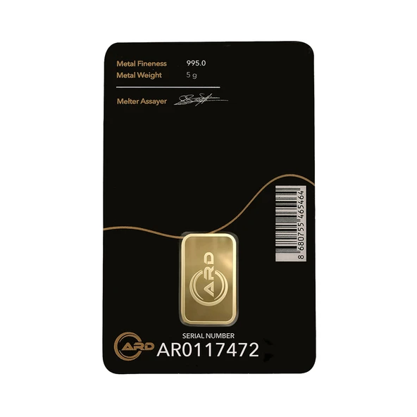 Gekas Kuyumculuk ARD 5 gr 995 24 Ayar Külçe Altın - 3