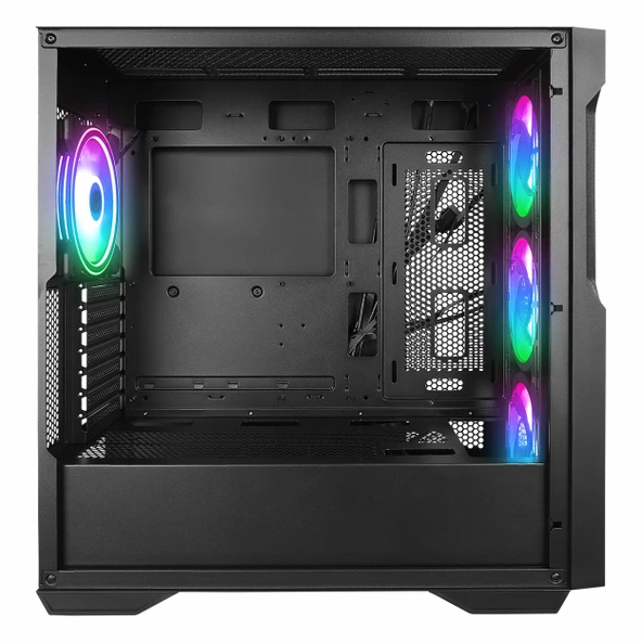 Rampage Cruiser V1 USB 3.2 RGB eATX Mid Tower Siyah Kasa - Resim 5