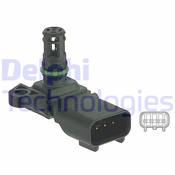 Ford Emme Manıfold Basınc Sensoru C1 C2 C3 C3 II C3 Plurıel Nemo Bipper P107 P206 P207 P206+ (t3e) Plus D - Delphi Ps10125 ürün görseli