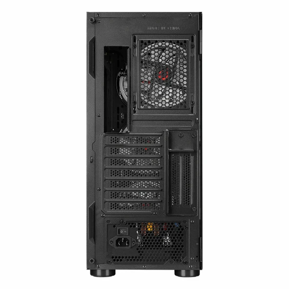 Rampage Prolix Black 650W 80+ White USB 3.2 ARGB ATX Mid Tower Siyah Kasa - Resim 5