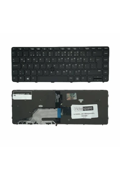 HP Uyumlu ProBook 440 G3 (T6P19ES), 440 G3 (T6P20ES), 440 G3 (T6P29ES) Işıklı Klavye Siyah TR ürün görseli 1