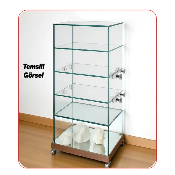 O-RİNGLİ Metal Cam Raf Tutucu (10 Adet) Krom 90-2503-01 Oringli Contalı Vidalı Metal Tutamak - Resim 6