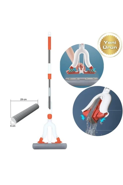 Yui Varivas TB2030 Kelebek Sıkma Mekanizmalı Sünger Paspas Mop ürün görseli
