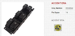 CAM ANAHTARI>HYUNDAİ ACCENT ERA SOL DÖRTLÜ - MCAR-AN816 ürün görseli