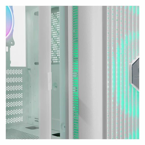 Rampage Prolix White 650W 80+ White USB 3.2 ARGB ATX Mid Tower Beyaz Kasa - Resim 8