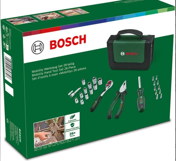 TAŞINABİLİR EL ALETİ SETİ 26 PARÇA - Resim 2