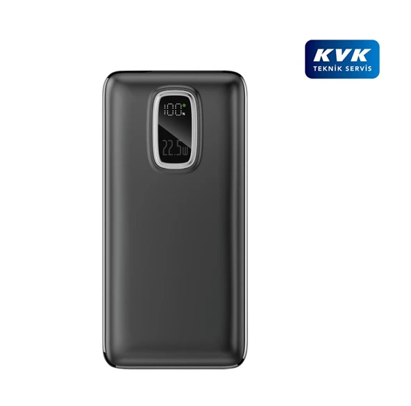 Rova PWS628S 20.000Mah 22.5W Type-C & Usb Giriş-Çıkış, Kablolu Hızlı Şarj Destekli Powerbank - Siyah