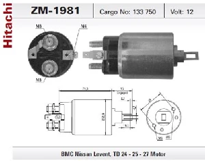 MARŞ OTOMATİĞİ-HIT 12V BMC LEVEND 3000 CC NISSAN - ZM-1981 ürün görseli