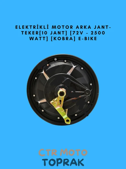 Elektrikli Motor Arka Jant Teker 10 Jant 72V 2500W Kobra E-Bike - 1