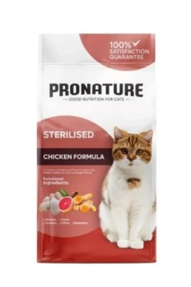 Pronature Weight Protect Tavuklu Kısırlaştırılmış Yetişkin Kedi Maması 10Kg ürün görseli