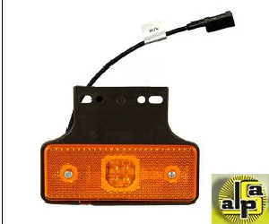 YAN İŞARET LAMBA-24V SARI BRAKETLİ 4 LEDLİ  DIŞ BAĞLANTI TESİSATLI - VARROC-3030M025Y30A ürün görseli 1