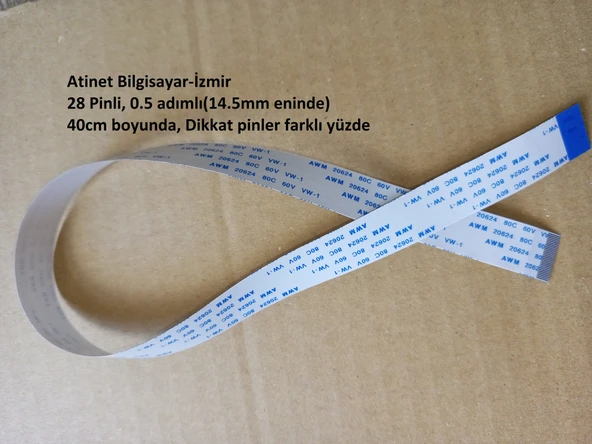 Awm 20624 80c 60v Vw-1 Flex Kablo 28 Pin 40cm 28-0.5-40B ürün görseli 1