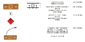 YAN İŞARET LAMBA-12V/24V SARI BRAKETLİ DUYLU  İÇ BAĞLANTI TESİSATLI - VARROC-3034M005Y30A ürün görseli 1