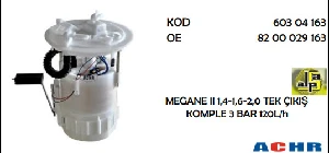 YAKIT MODÜLÜ RENAULT MEGANE II 1,4-1,6-2,0 TEK ÇIKIŞ 3 BAR 120L/h - ACHR-60304163 ürün görseli