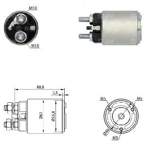 MARŞ OTOMATİĞİ 12V FIAT / IVECO / FIAT ALLIS (BMM) (SMA-0654) - ZM-654 ürün görseli