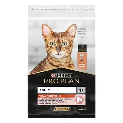 Pro Plan Vital Functions Somonlu Yetişkin Kedi Maması 10Kg ürün görseli 1
