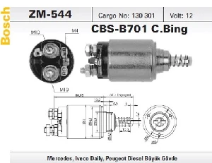 MARŞ OTOMATİĞİ-BT-12V -MB/UNIMOG/FORD  BUYUK GOVDE  3 D (277)-(0331 402 040) - ZM-544 ürün görseli