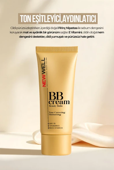 Medium Tones BB Cream Beauty Balm Nemlendirici ve Ton Eşitleyici 30 ML - 3