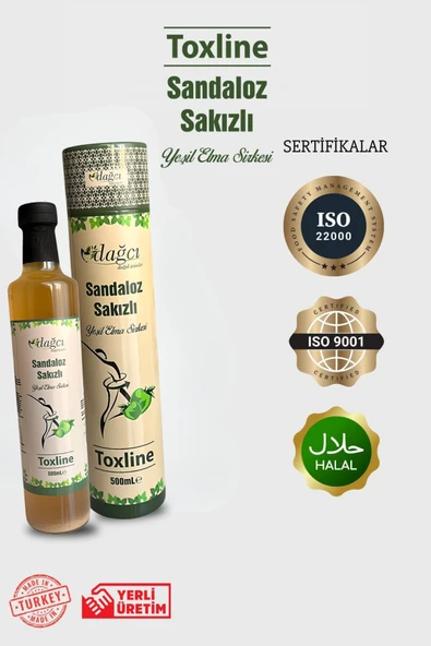 Dağcı Toxline Fermente Sandaloz Sakızlı Detoks Sirke Metabolizma Desteği 500 ml - Resim 4