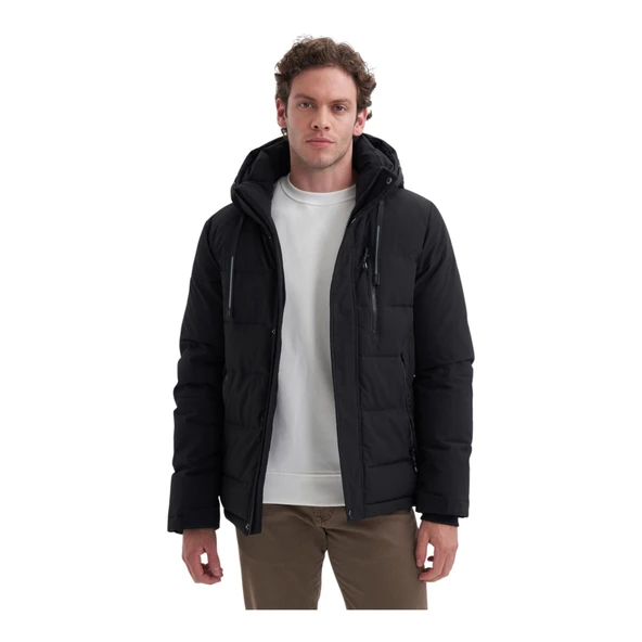 Erkek Micro Kumaş Dolgulu Dynamic Regular Fit Mont - Resim 3