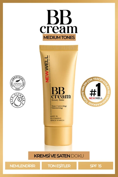 Medium Tones BB Cream Beauty Balm Nemlendirici ve Ton Eşitleyici 30 ML