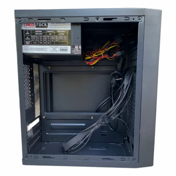 Redrock M317BB 300W USB 2.0 mATX Mini Tower Siyah Kasa - Resim 3