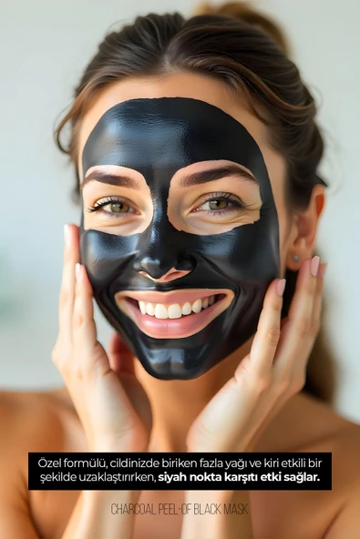 Charcoal Peel-Of Black Mask Soyulabilir Siyah Maske 150 ML - 2