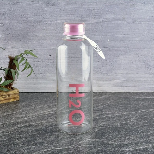 Tohana H2o 1LT Borosilikat Cam Matara ve Su Şişesi Pembe