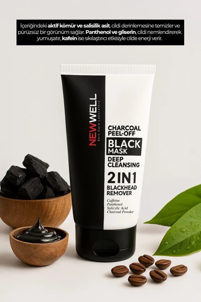 Charcoal Peel-Of Black Mask Soyulabilir Siyah Maske 150 ML - 3