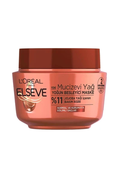 ELSEVE L'oréal Paris Mucizevi Yağ Besleyici Maske 300 ml - 2