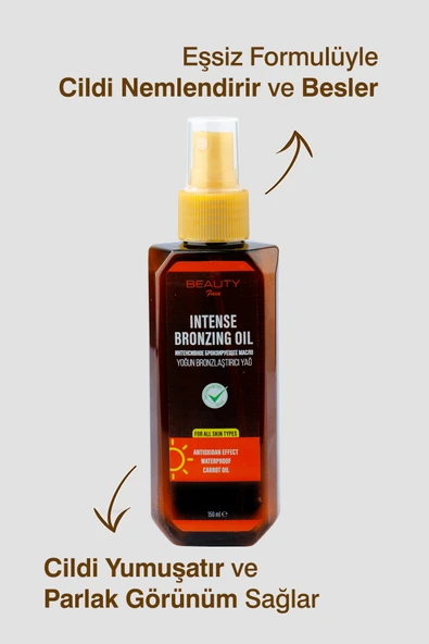 BEAUTY FACE 0 Spf Bronzlaştırıcı Güneş Yağı - 150 ml - 4
