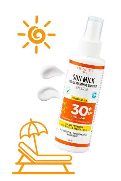 BEAUTY FACE 30 Spf Antioksidan Etkili Suya Dayanıklı Leke Önleyici Güneş Sütü – 150 ml - 3