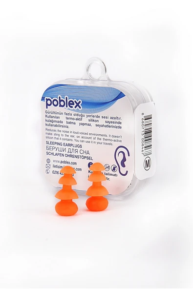 POBLEX Uyku Ve Seyahat Kulak Tıkacı Medium - 2