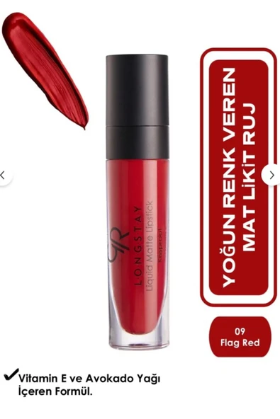 GOLDEN ROSE Longstay Liquid Matte Lipstick No:09 ürün görseli