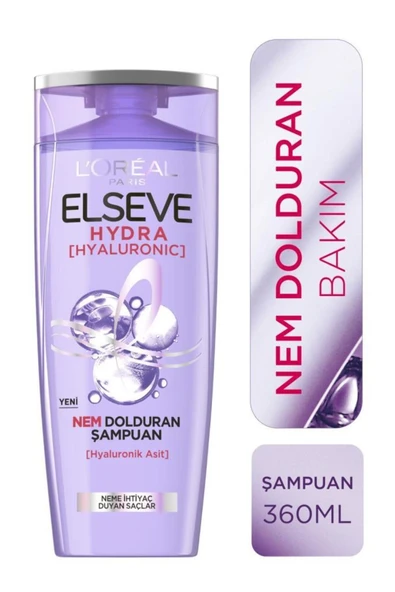 ELSEVE Şampuan Hydra Hyaluronic Nem Hapseden 360 ml ürün görseli